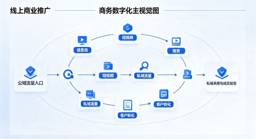 临河市线上商业推广怎么做？全域流量闭环搭建与低成本转化实战指南